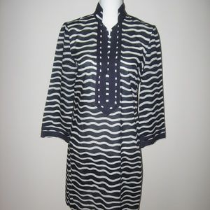 TORY BURCH Blue/White Striped Tunic Top/Dress 8